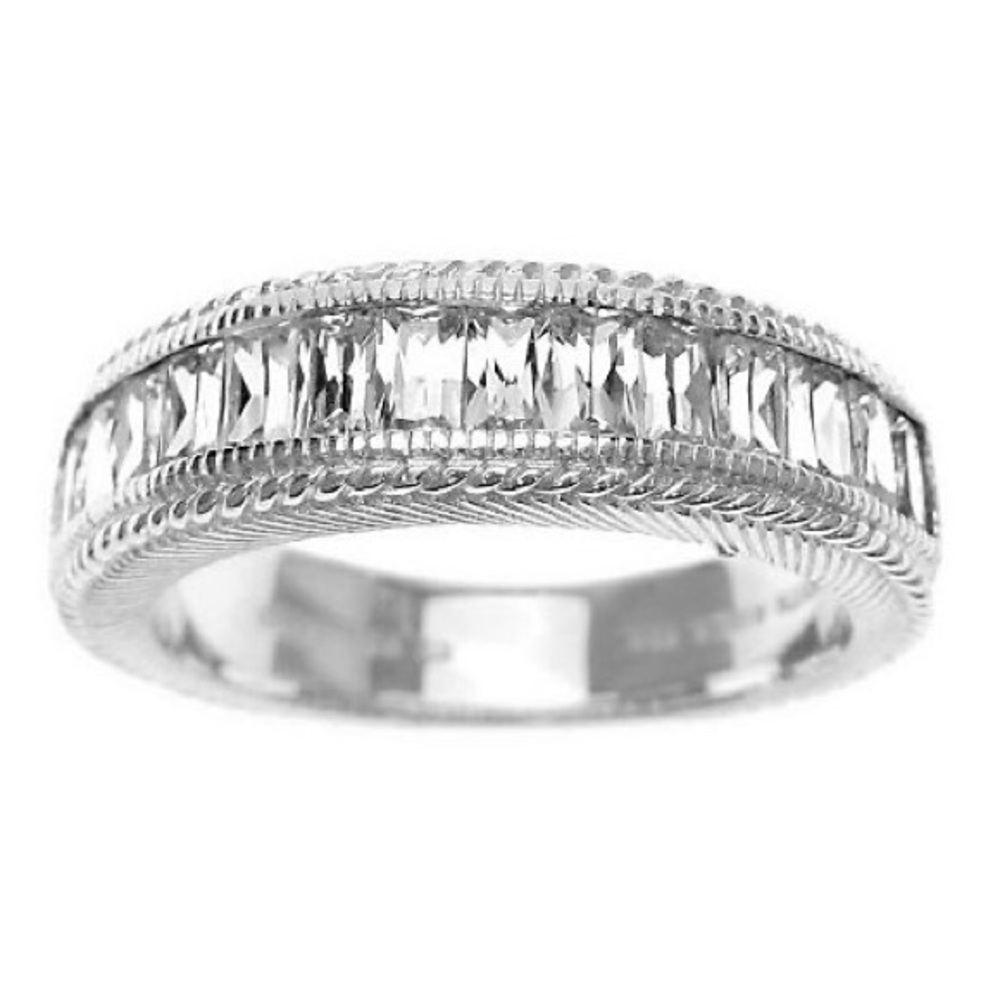 SOLD New Judith Ripka 925 Sterling Silver CZ Ring Size 5
